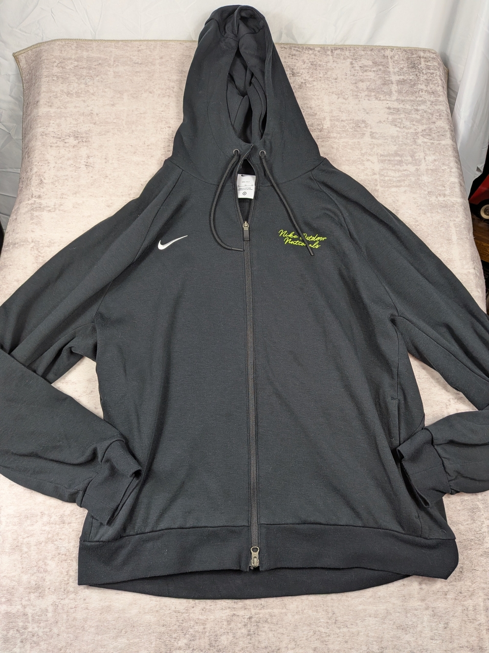 Nike Outdoor Nationals Hayward Field Eugene OR Full-Zip Hoodie Black Men's XL